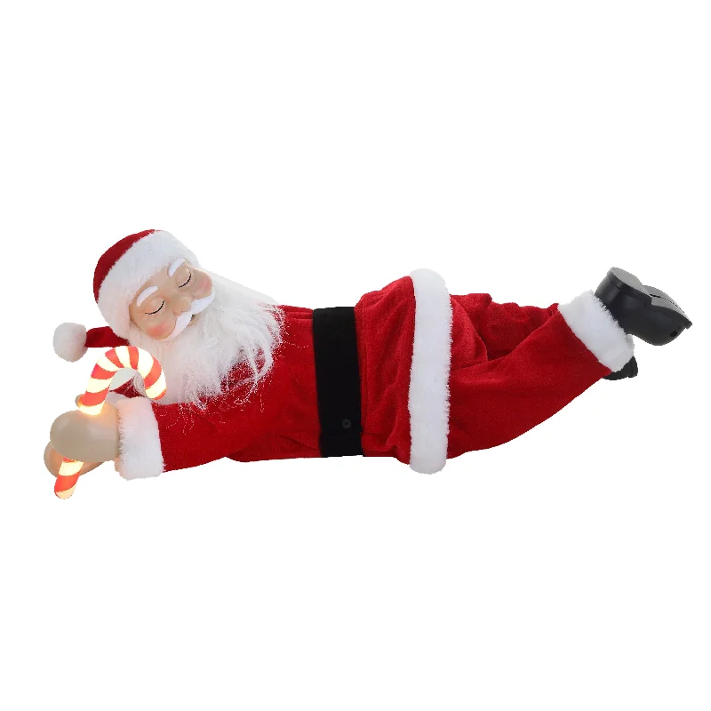 19 in. Animated Sleeping Santa