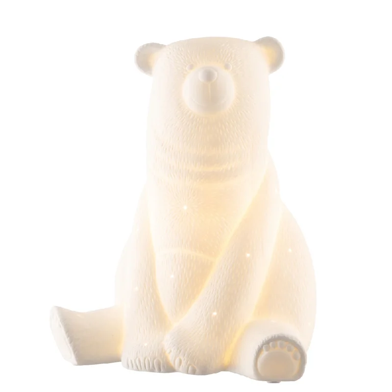 Belleek Living Bear Luminaire