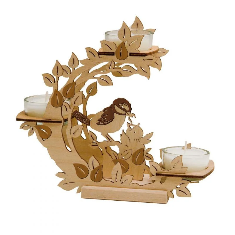 Birds Three Tier Tea Light Holder by Kuhnert GmbH