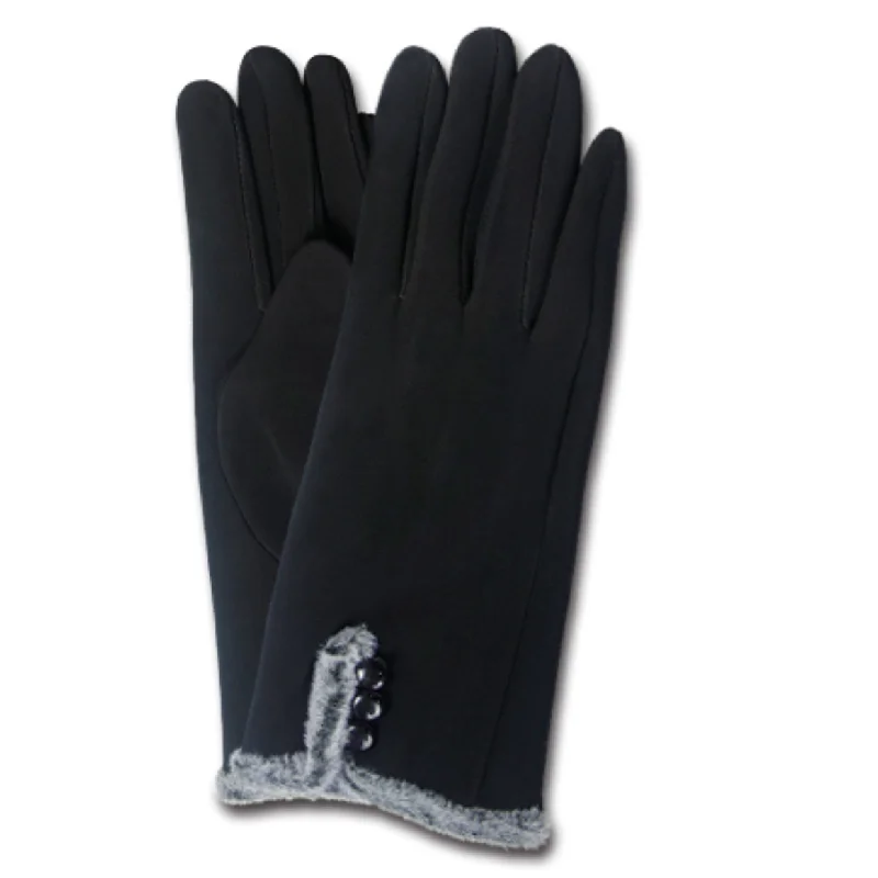 BUY 1 GET 1 FREE Black Fashion Gloves with 3 Buttons