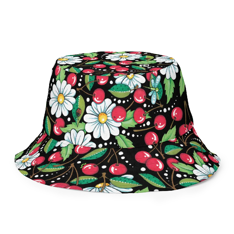 Cherry Daisy Bucket Hat