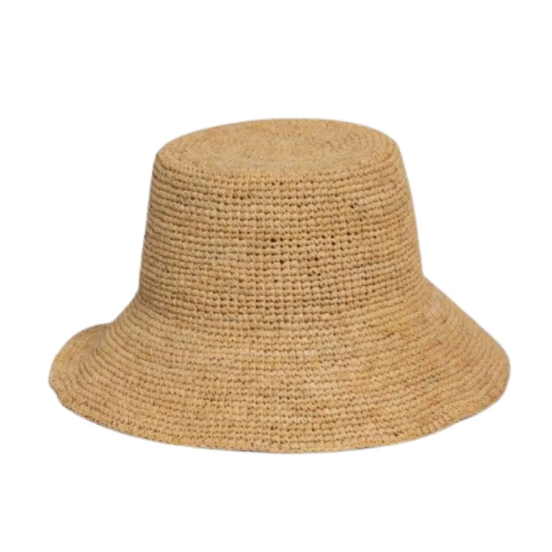 Chic Crochet Bucket Hat in Natural