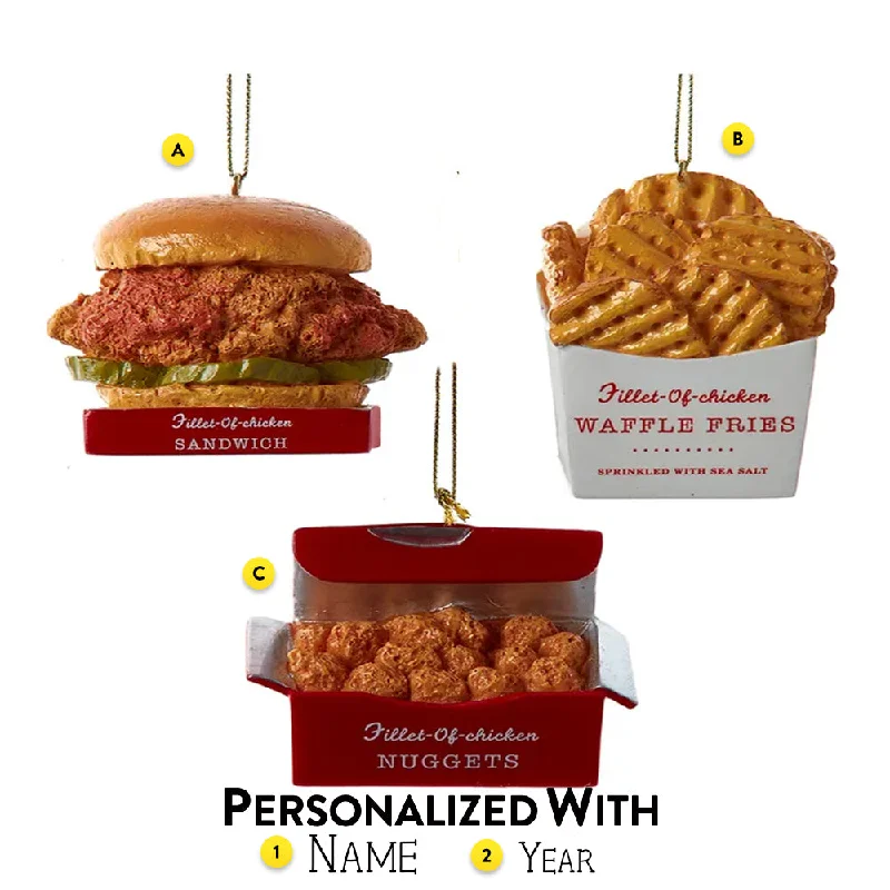 Personalized Fast Food Ornament