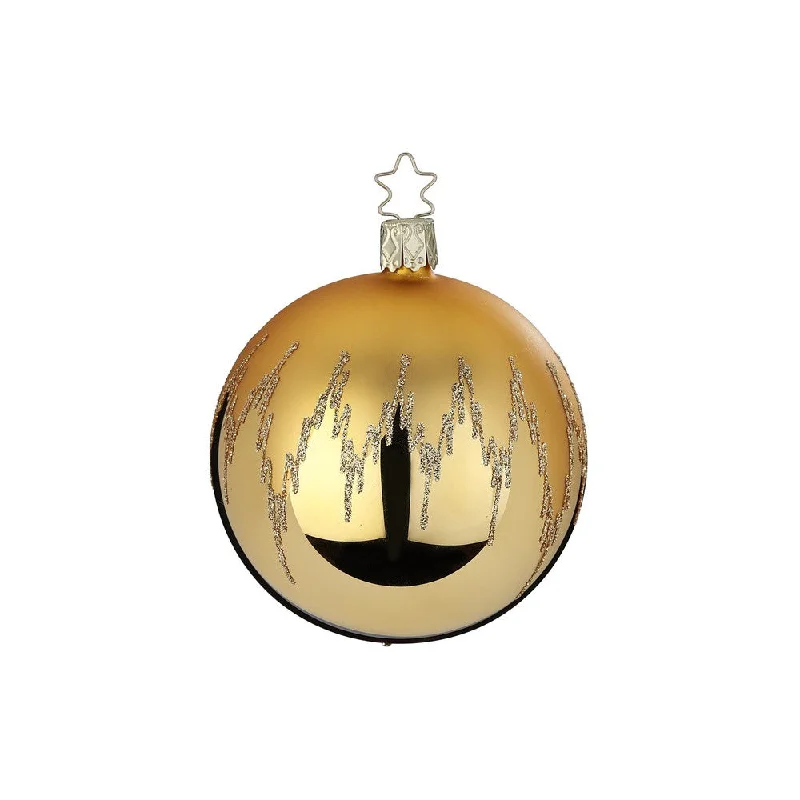 Festive Joy, Inkagold shiny, 6cm by Inge Glas of Germany