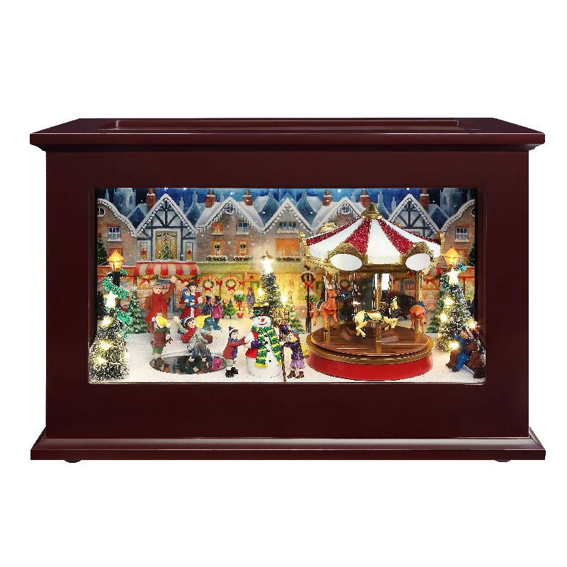 13 in. Animated Heirloom Music Box