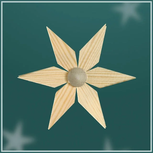 Double Pine Star light cover, 8.5cm by Martina Rudolph