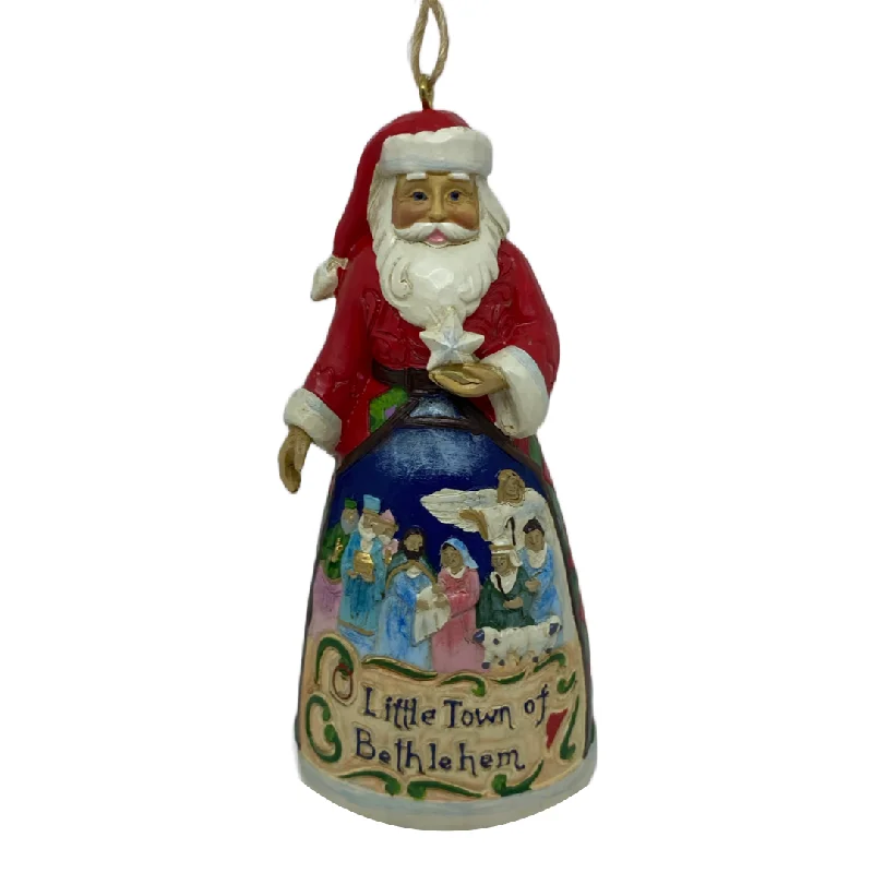 Little Town of Bethlehem Santa Ornament - Jim Shore