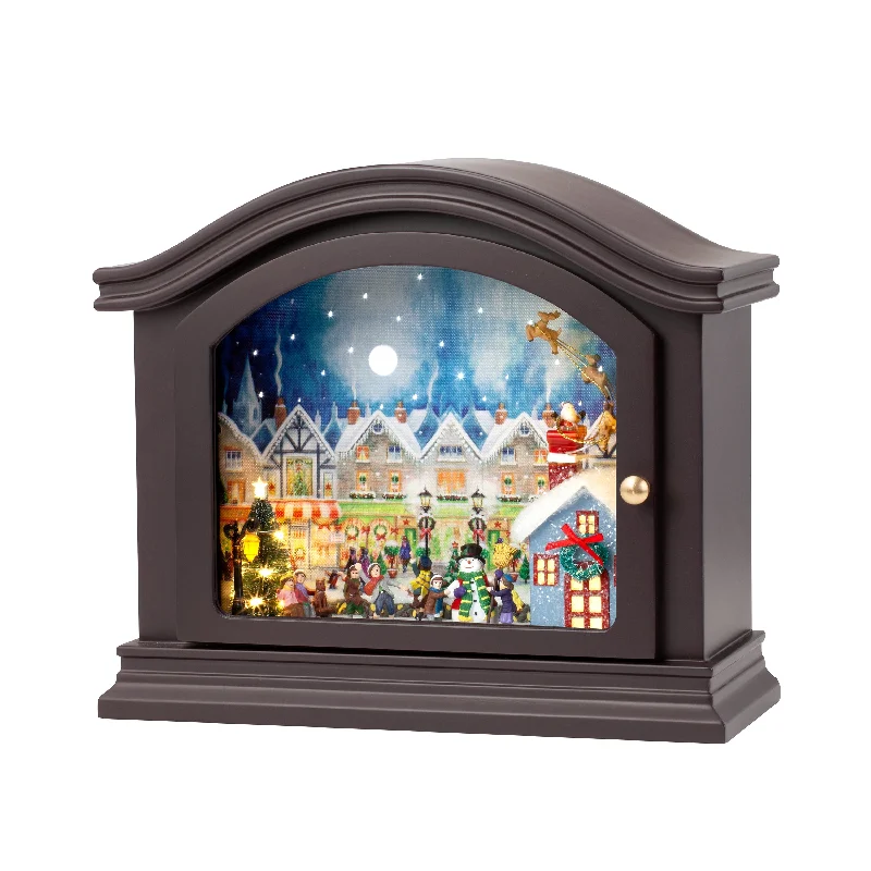 12 in. Animated Mantel Music Box