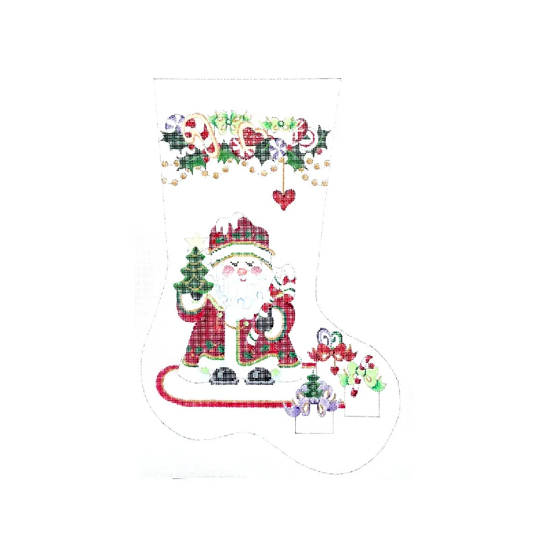 Red Coat Squatty Santa Midsize Stocking