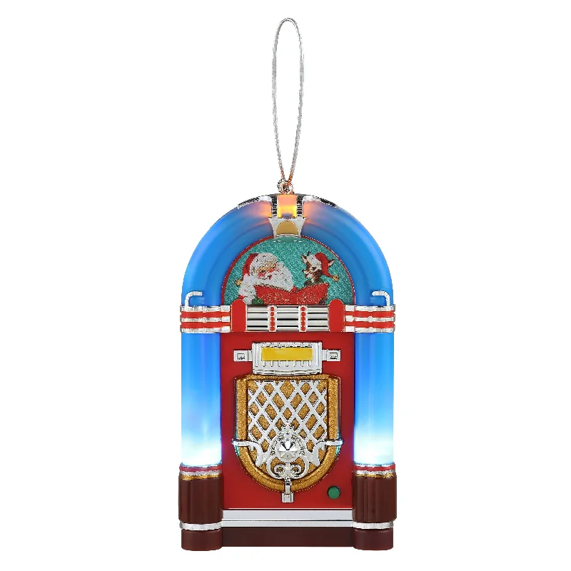 4 in. Retro Jukebox Ornament - Blue