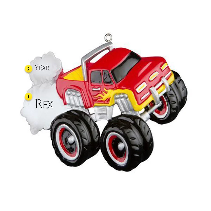 Personalized Monster Truck Ornament