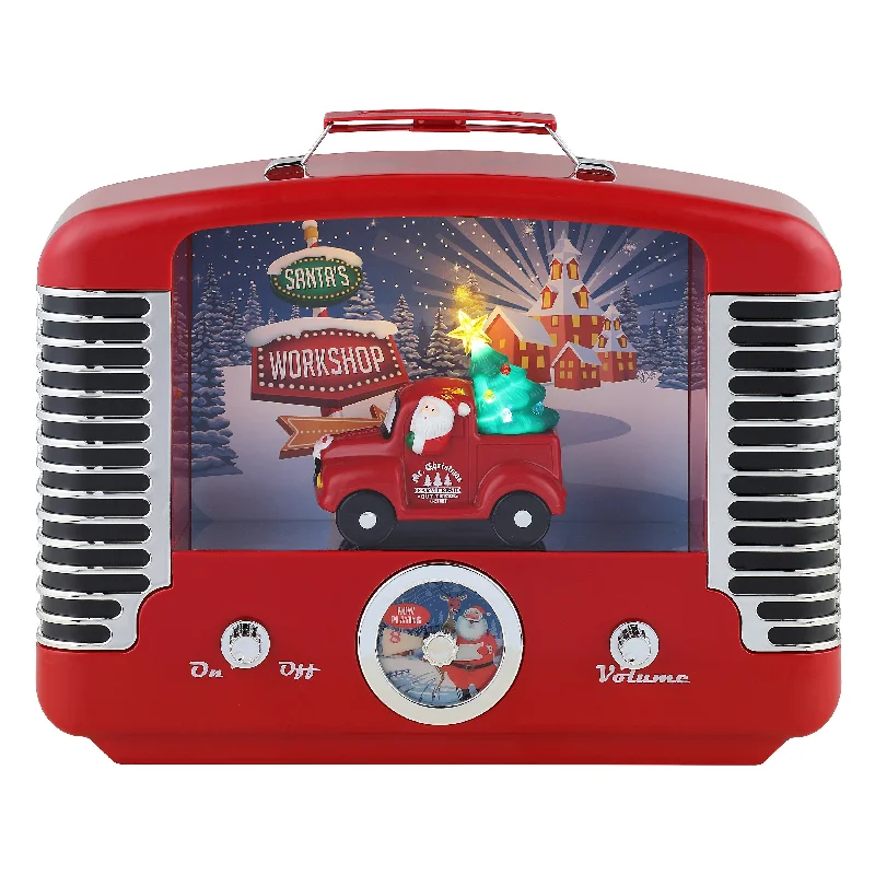 12 in. Nostalgic Truck Radio - Red