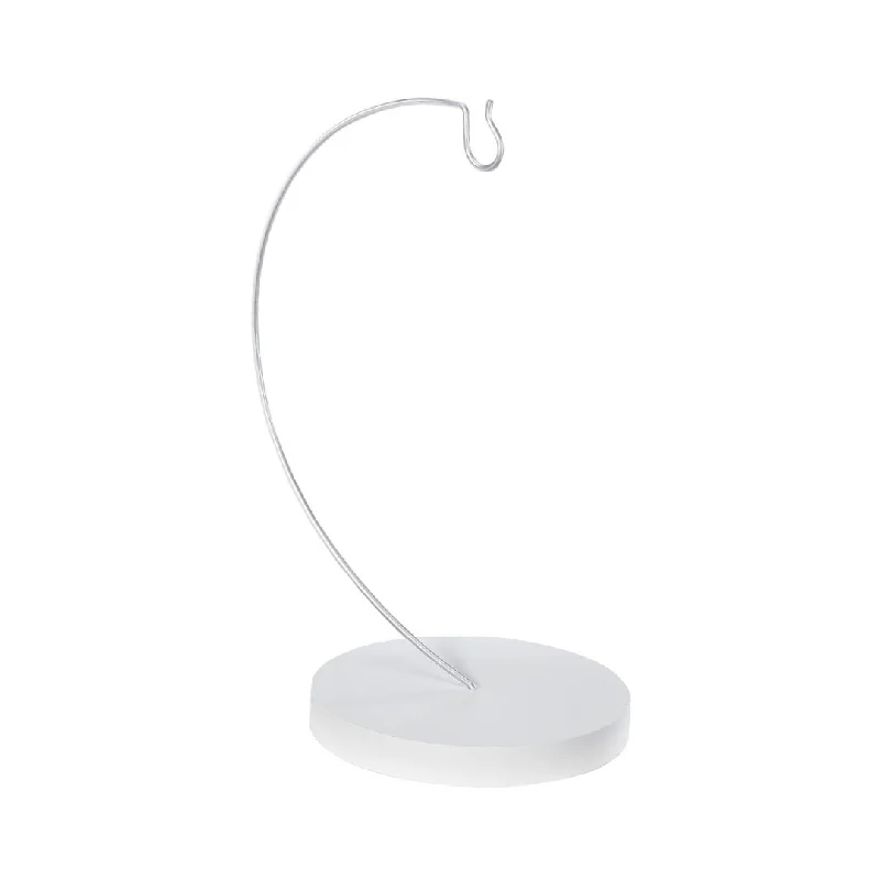 Ornament stand, white, MDF, 25 cm