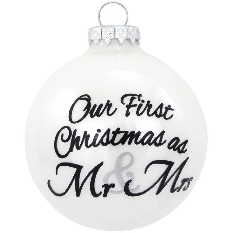 Personalized Our First Christmas as Mr. & Mrs. Ornament