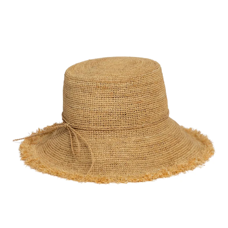 Packable Raffia Bucket Hat