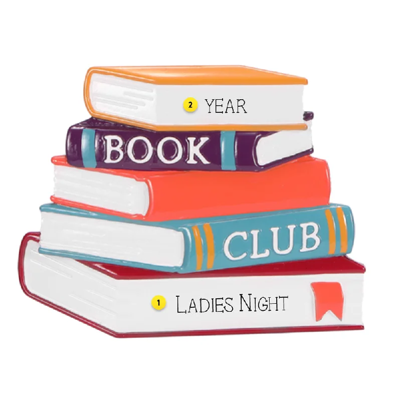 Personalized Book Club Ornament