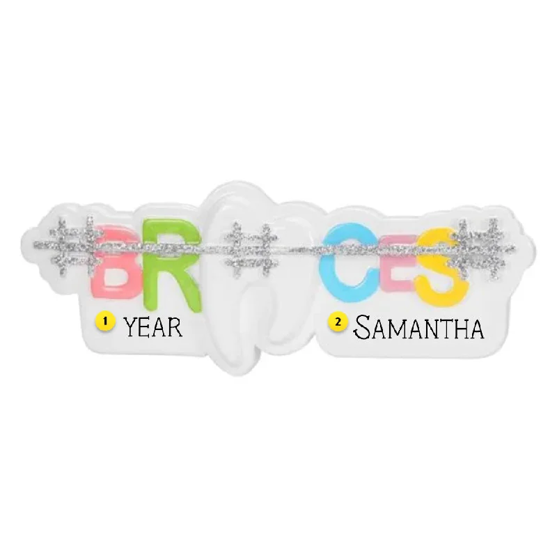 Personalized Braces Ornament