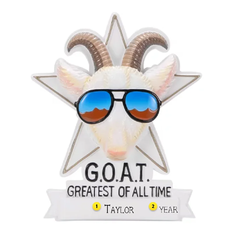 Personalized G.O.A.T. Ornament