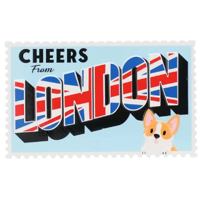 Personalized London Postcard Ornament