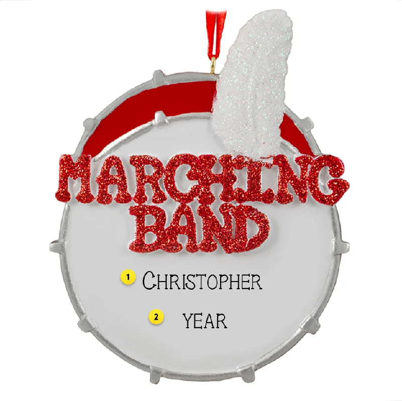 Personalized Marching Band Drum Ornament