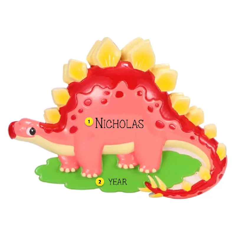 Personalized Stegosaurus Ornament