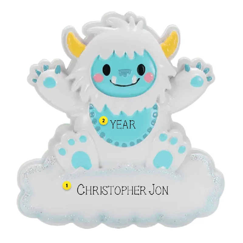 Personalized Yeti Blue Ornament