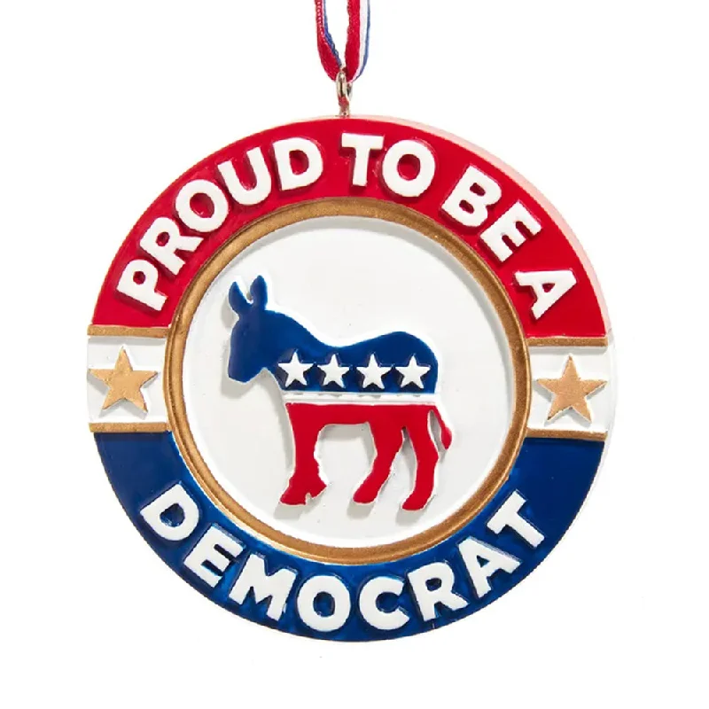 Proud to Be Democrat Political Disc Ornament