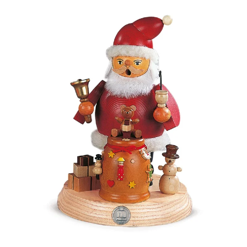 Santa on Base with Gift Sack, Incense Smoker by Mueller GmbH