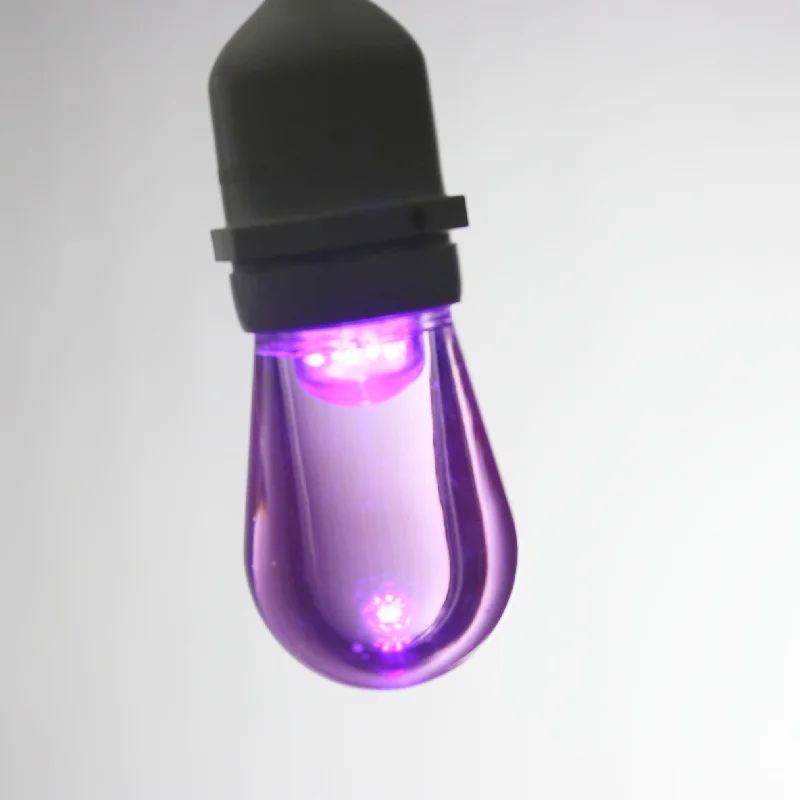 T50 Purple Smooth LED Bulbs E26 Bases (25 Pack)