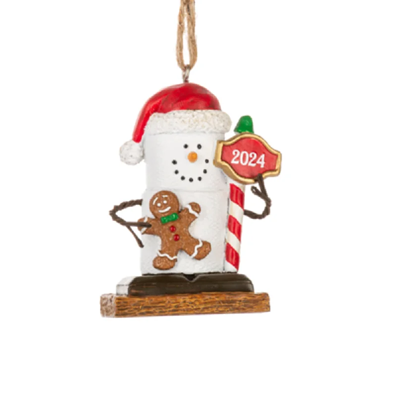 S'mores Dated 2024 Holiday Ornament