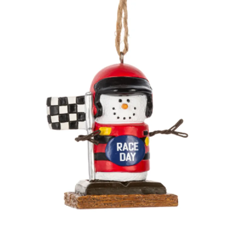 S'mores Race Car Driver Ornament