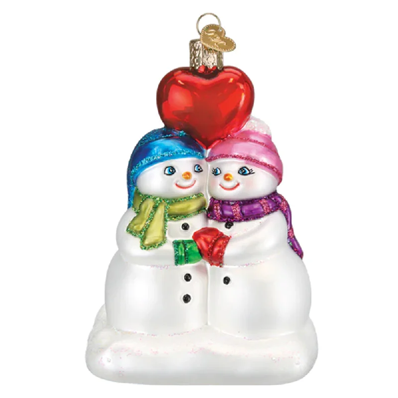 Snow Couple's First Christmas Ornament - Old World Christmas