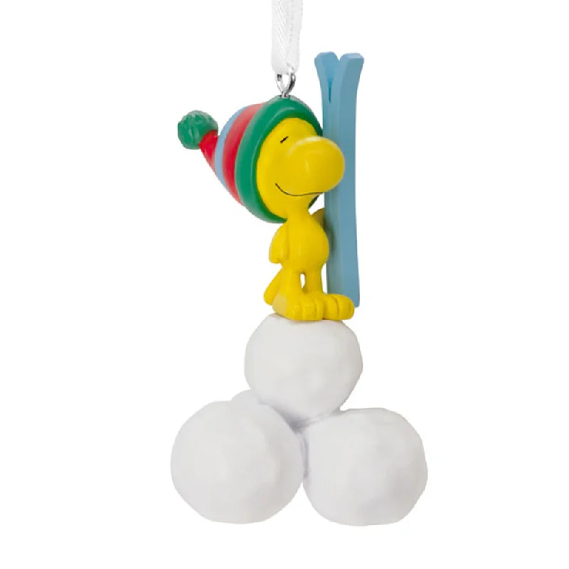 Personalized Woodstock with Snowballs Ornament