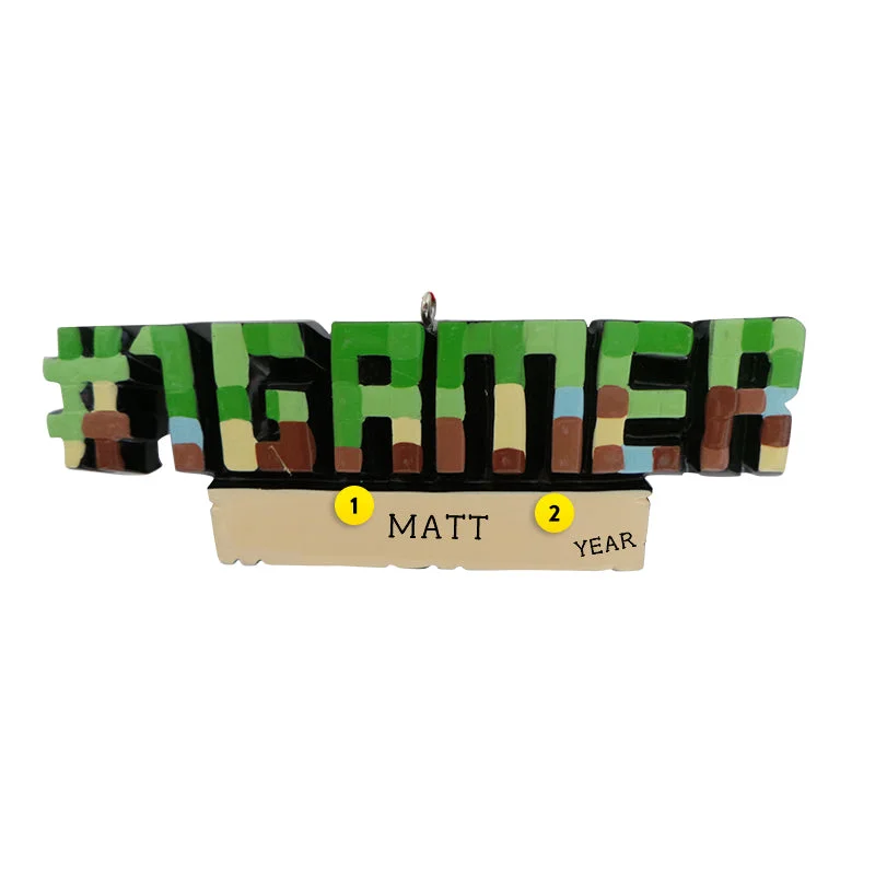 Personalized #1 Gamer Ornament