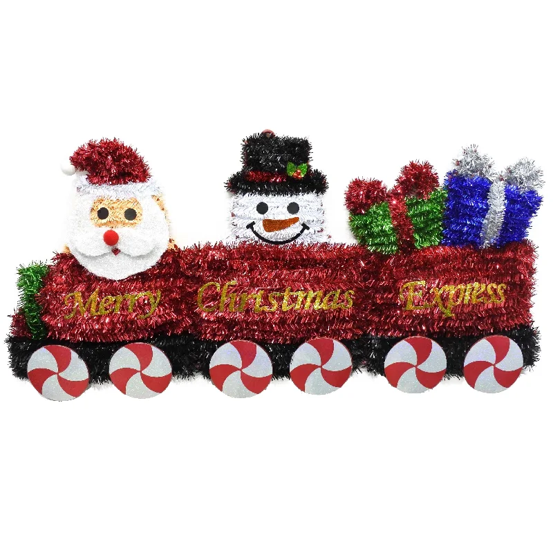 2D Christmas Train Tinsel Decoration