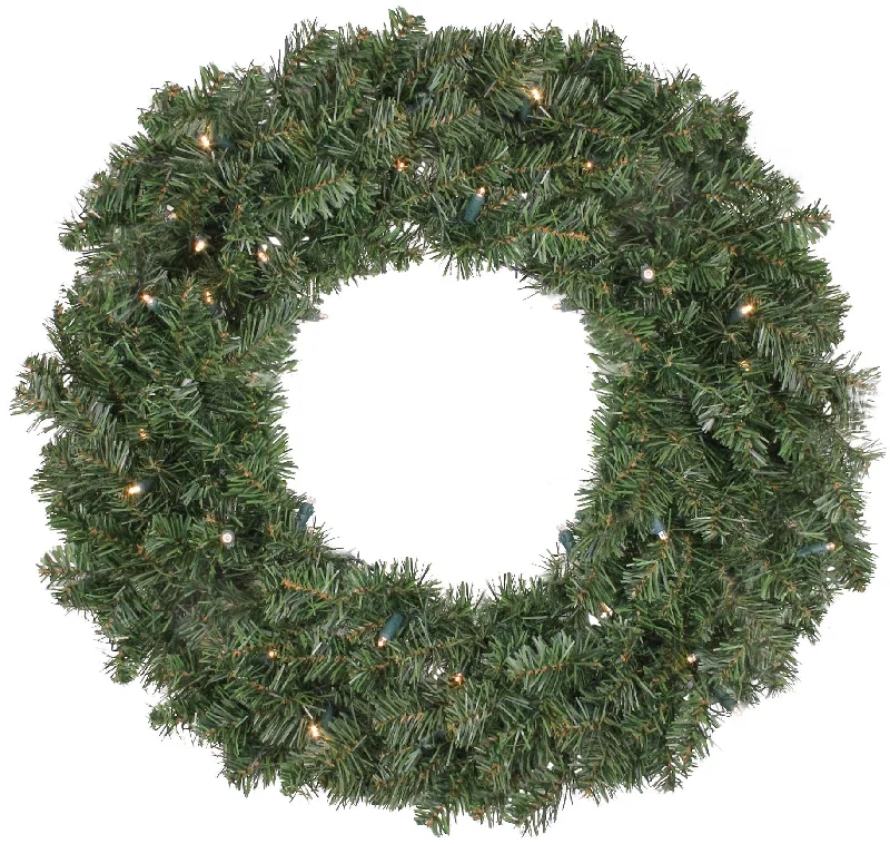 36" Canadian Pine Pre-Lit Artificial Christmas Wreath