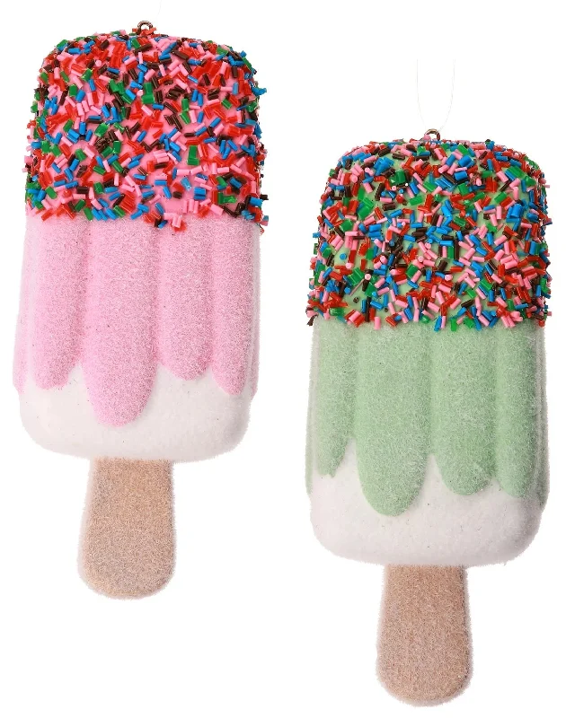 5" Plastic Popsicle with Sprinkles Ornament