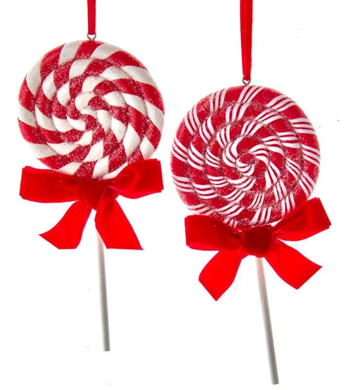 6.3" Peppermint Stripe Lollipop Ornament