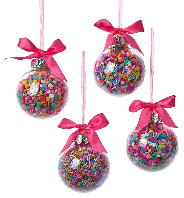 60MM Bubblegum Ball with Sprinkles Ornament