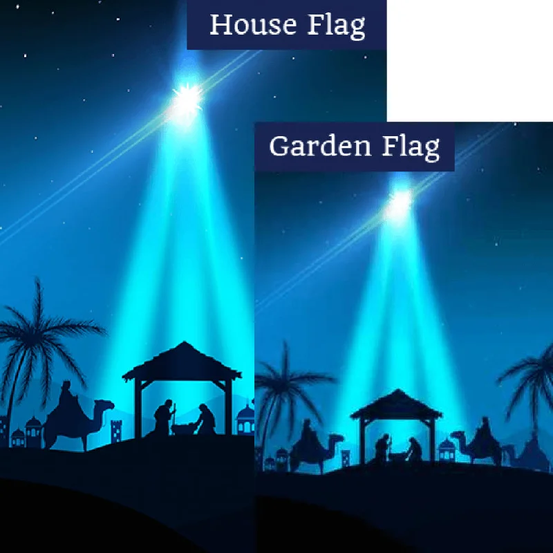 All Is Calm, All Is Bright Double Sided Flags Set (2 Pieces)