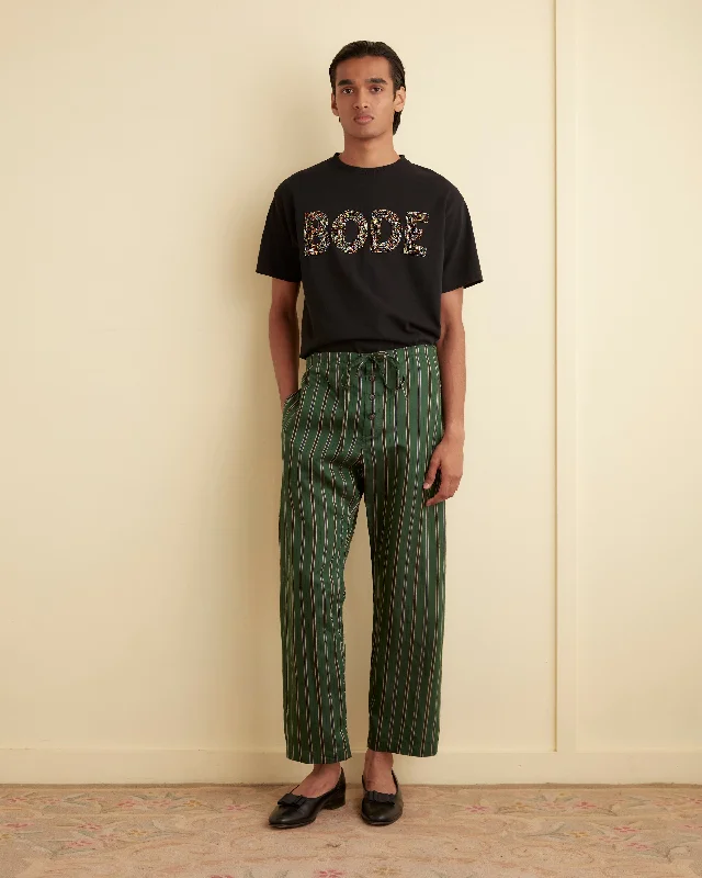 Alumni Stripe Pajama Pants - Green