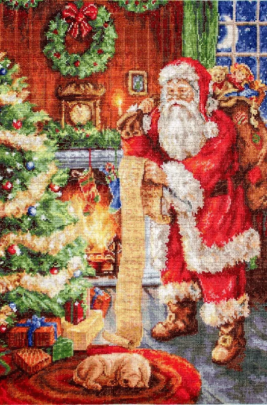 Cross Stitch Kit Luca-S - Santa's List, B578