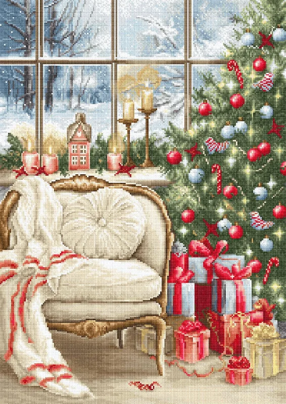 Cross Stitch Kit Luca-S - Christmas interior design, B599