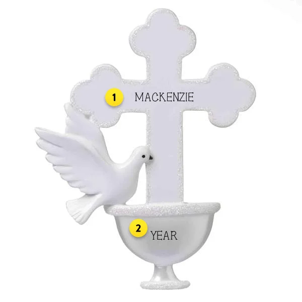 Personalized Baptism Ornament