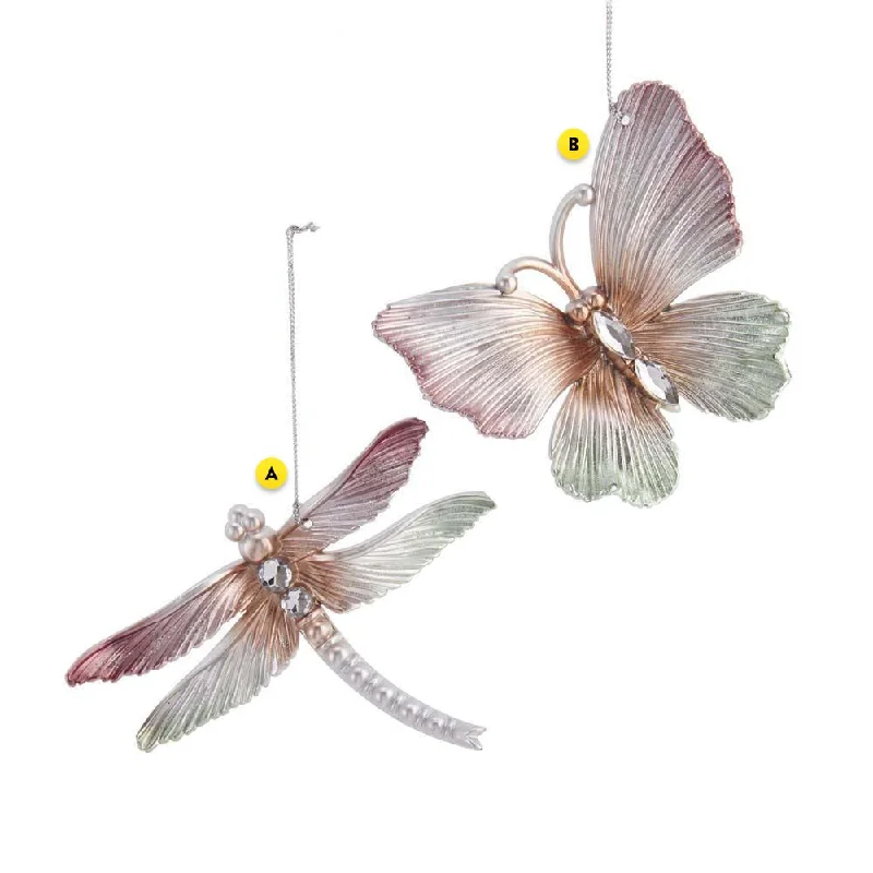 Tricolor Butterfly or Dragonfly Ornament