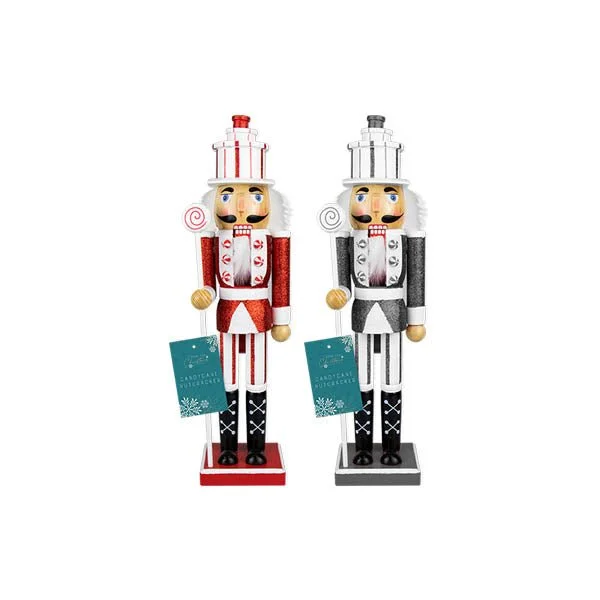 Candycane Nutcracker Soldier 36cm