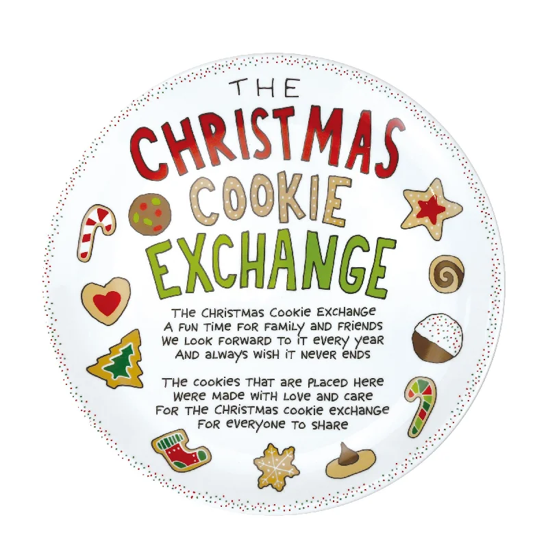 Christmas Cookie Xchange Plate