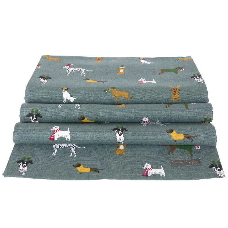 Christmas Dogs Table Runner