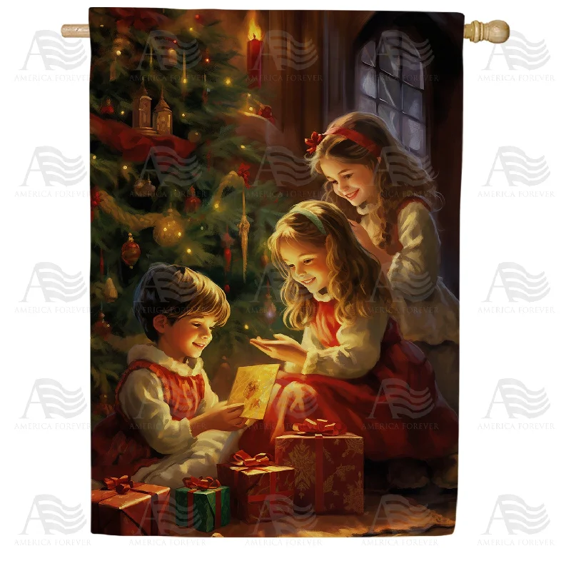 Christmas Eve Stories Double Sided House Flag