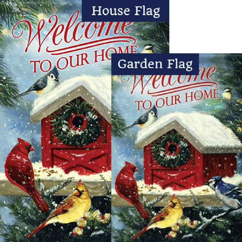 Christmas Songbirds Flags Set (2 Pieces)